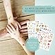 Hautfreundliche Kindertattoos zum Aufkleben - Motiv DU & ICH, Freundschaftstattoos, Kinder-Tattoo Set mit 5 Bögen, Tattoos Kinder, 100% Vegan und Hergestellt in Österreich, JEKA