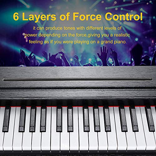MYRCLMY Clavier De Piano Numérique Débutant avec Clavier Semi-Pondéré À La Taille Maximale De 88 Clés, Piano Électrique… - Les Beatles, Paul McCartney, John Lennon, RIngo Starr, George Harrison MYRCLMY Clavier De Piano Numérique Débutant avec Clavier Semi-Pondéré À La Taille Maximale De 88 Clés, Piano Électrique… – Image 5