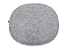 Produktbild Luxflair Ovale Filz Sitzkissen mit Füllung Graumeliert/cremeweiß, ca. 35,5x31cm, waschbar bei 30°C. Moderne Sitzauflage für Designer Stühle