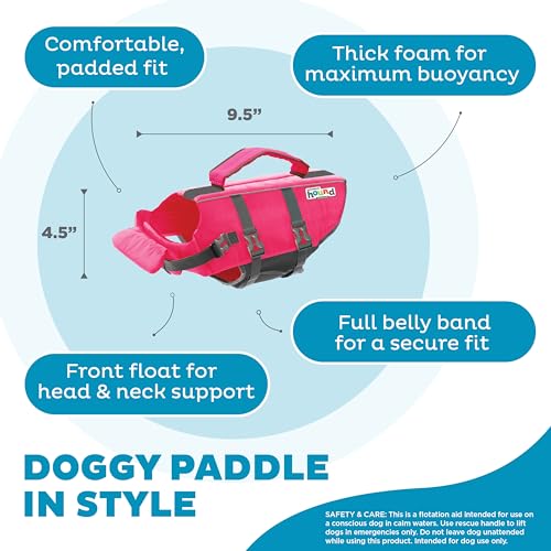 Outward Hound Granby Splash Pink Hundeschwimmweste, Größe XS