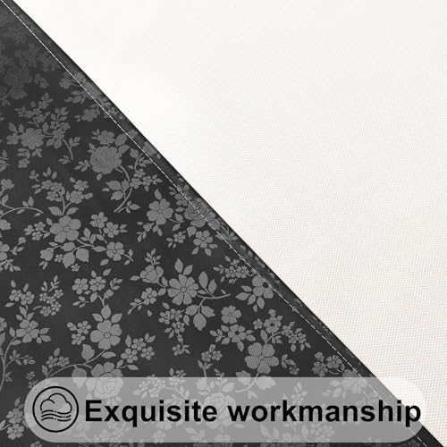 Image of Smiry Waterproof Heavy Duty Vinyl Fitted Tablecloth for 36 inch-44 inch Round Table