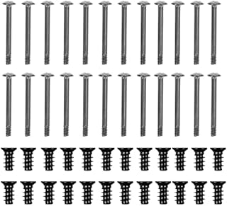 Balacoo 60pcs Computer Case Fan Screws M5x10mm PC Case Cooling Cooler Fan Mount Screws Black