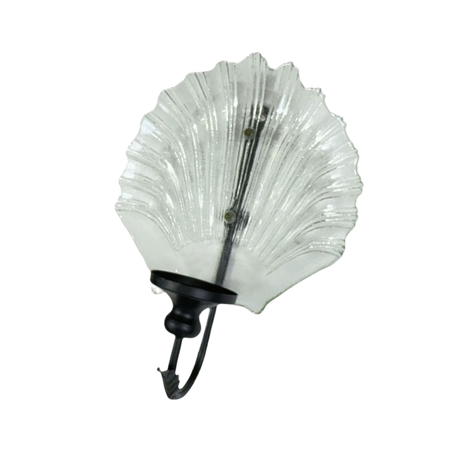 Buxuaaaa Wall Hanging Holder Candlestick with Iron Frame Stand Enhances Light Reflection in Any Room Metal and Glass Sconce