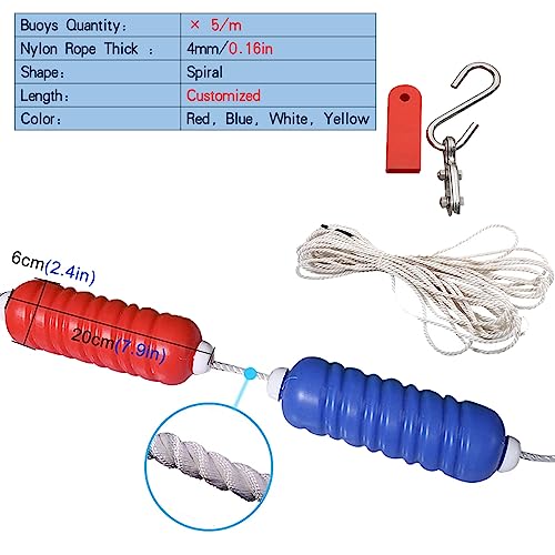Corde de séparation de sécurité pour piscines de camping et centres de loisirs