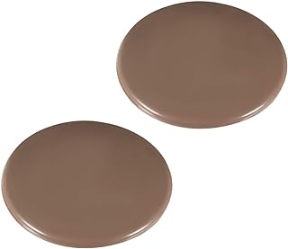 uxcell 80mm Wall Protectors Self Adhesive Door Handle Bumper Guard Stopper Silicone Stop Brown 2pcs