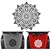 OGAUY Adesivi Laterali Auto 1 PZ Adesivo per Auto Mandala Divino Modello Grafico Elegante Cappuccio Porta Laterale Anteriore Decorazione Boho Adesivo in Vinile Accessori Auto