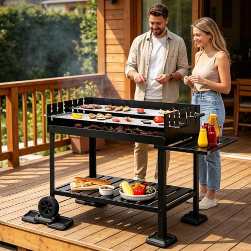 Kit nivelador para parrilla y plancha: accesorios de 8 piezas antideslizantes para fogata 4