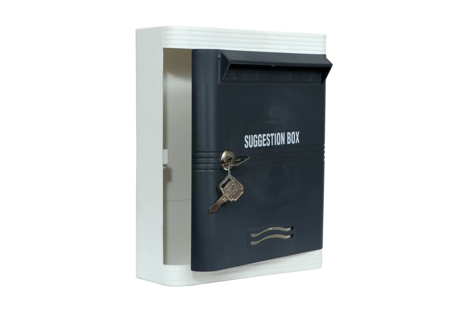 AURA PLAST All in one Multipurpose Suggestion Box | Complaint Box | Donation Box with Lock Table Top or Wall Mount for Home Gate, Indoor & Outdoor use (Grey) (B09PL4LCBM) Amazon Price History, Amazon Price Tracker