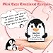 CryCarrot Valentines Day Birthday Gifts for Mom from Daughter Son, Handmade Crochet Mini Penguin Mom Gifts for Birthday Mama Mother in Law Bonus Step, Funny I Love You for Moms Small Cute Decor