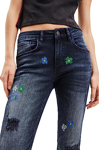 Desigual Women's Woman Denim Long Trouser3