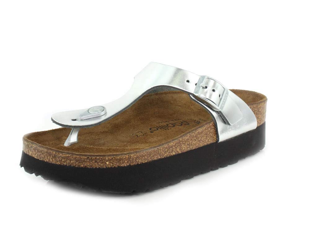 Birkenstock Rio Sandals Girls White/Patent Sandals Shoes — view 15