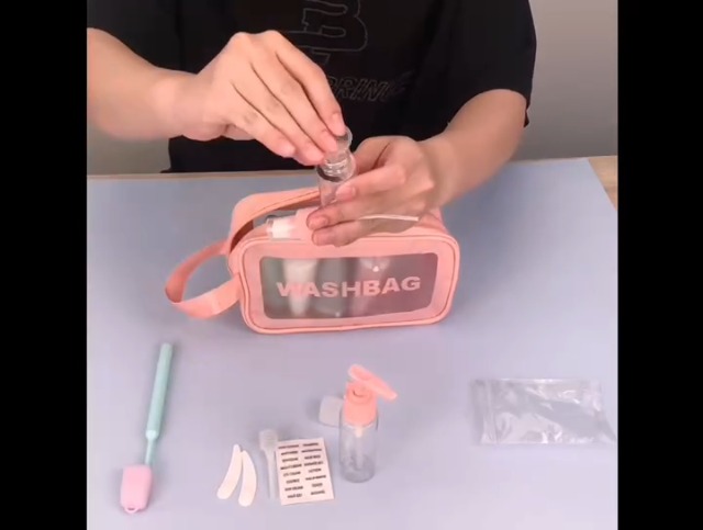 SCLLNDA Bottiglie da Viaggio in Silicone,16 Pezzi ini Size da Viaggio Prodotti Kit Contenitori
