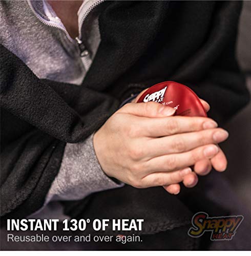 20 Snappy Heat® Reusable Gel Heat Packs—Instantly Hot Pocket-Size Heaters Provide Soothing Therapy for Cramps, Arthritis, and Pain in Joints, Back, Neck and Muscles