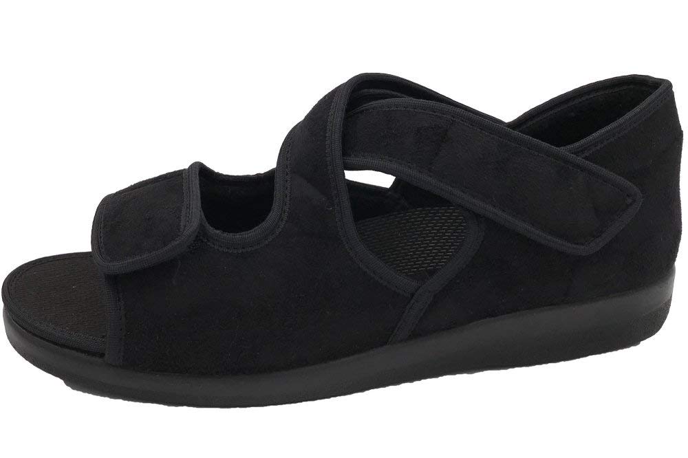 Klettsandale Verbandschuh Senioren Hausschuhe