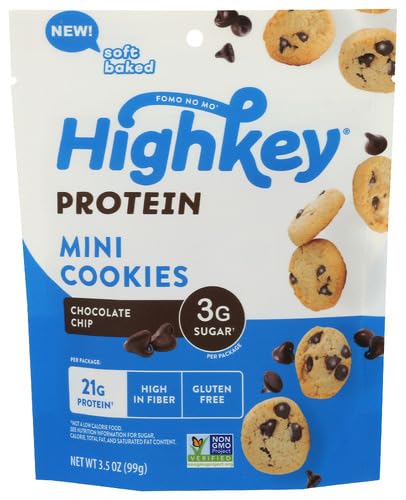 High Key Snacks Cookies Chocolate Mint Portions 3.5 oz (Pack of 6)