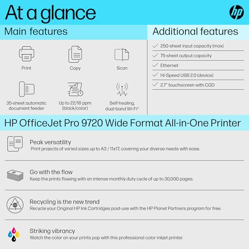 Image of HP OFFICEJET PRO 9720 WF AIO PRNTR:in-EN