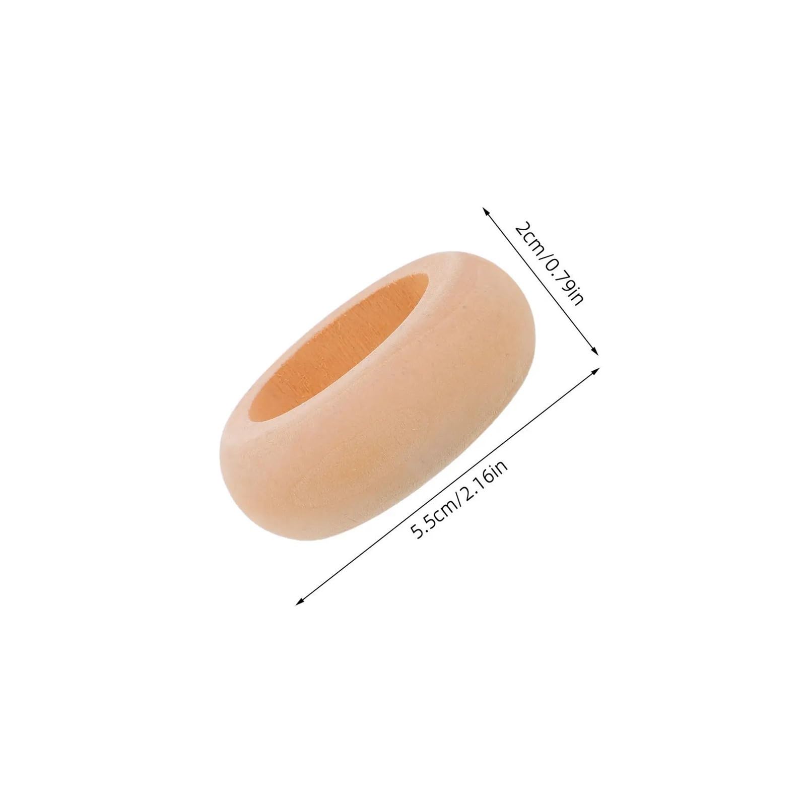Rond de Serviette en Bois 20 Ronds de Serviette en Bois