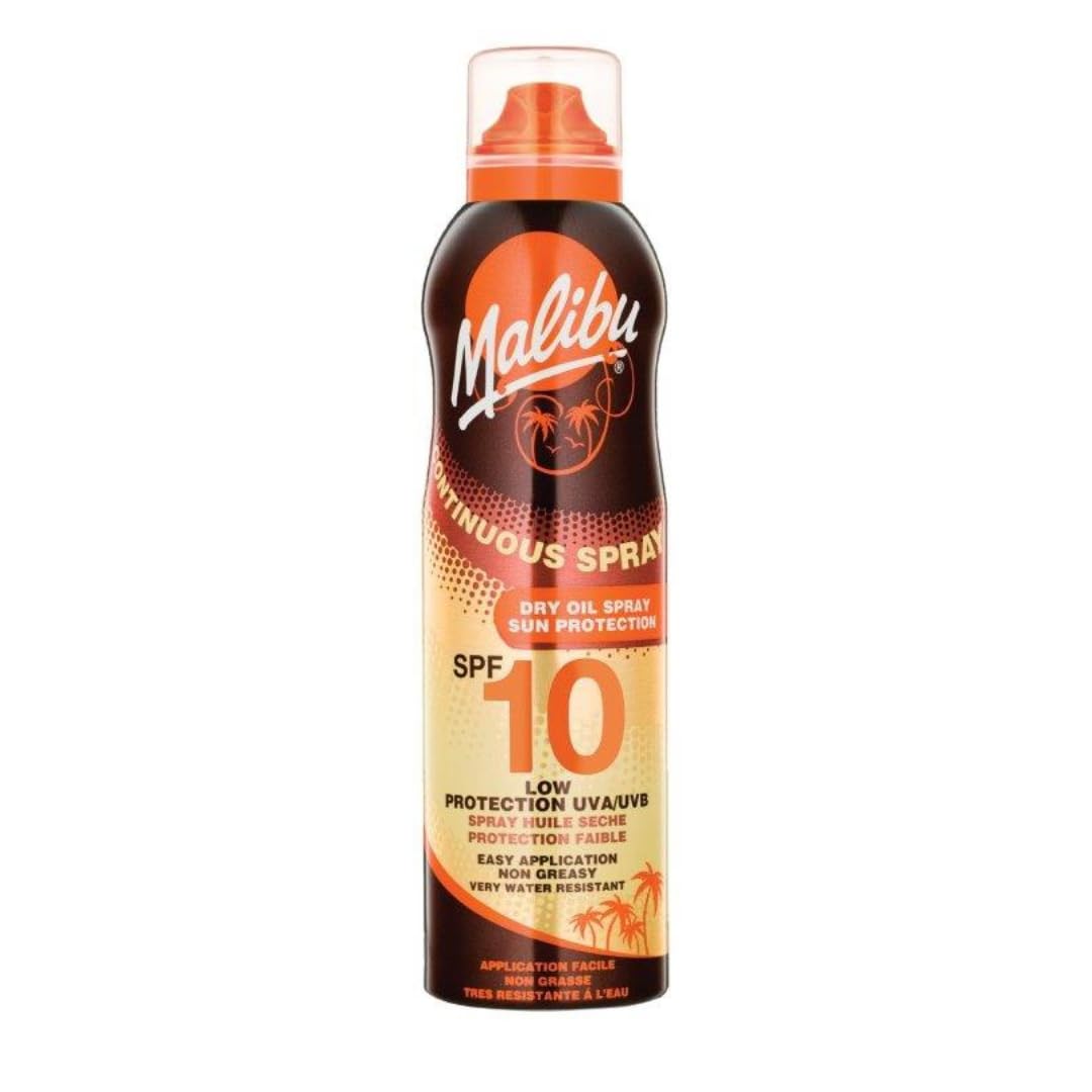 Malibu Sun SPF 15 Continuous Dry Oil Spray, 175ml