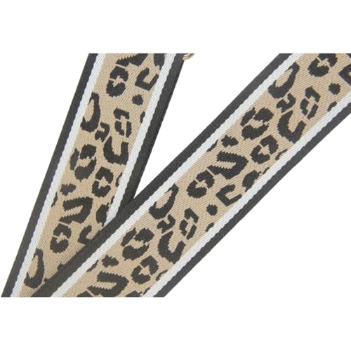Image of Duwi Wide Purse Strap Multicolor Striped Guitar Style Strap Adjustable Canvas Crossbody Bag Strap