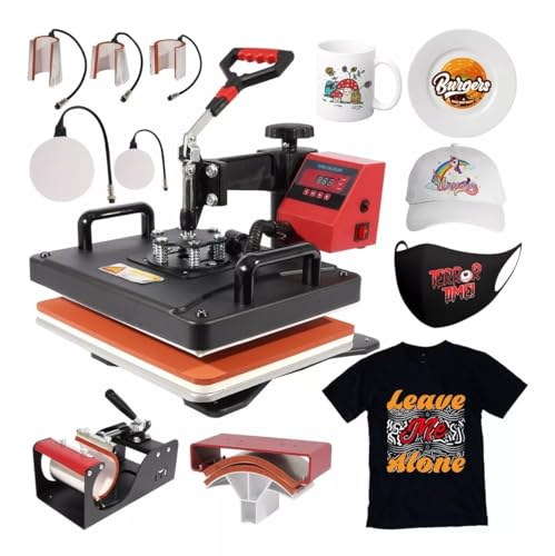 Multifuncional 110V Prensa Térmica para Sublimação 8 em 1 29 * 38...