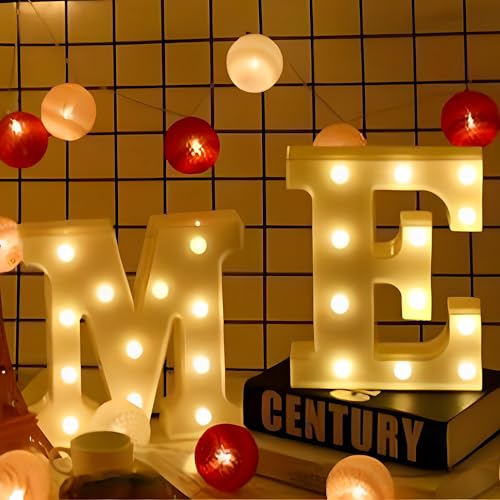 WYFCR Sign Decorative LED Illuminated Letter Lights Marry Signs, Illuminated Marquee Sign, Neon Light Up Letters, Lighted Decor(ME)