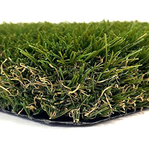 Yelloo - Erba Sintetica per Esterno (40 mm 1x10m) Prato Sintetico da Esterno Drenante, Tappeto Erba Sintetica per Esterno, Erba Finta, Rotolo Erba Sintetica, Erba Artificiale per Giardino Calpestabile