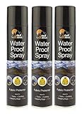 3 X 300ml Water Proof Spray Fabric Protector Tents Camping Fishing Hiking Clothe