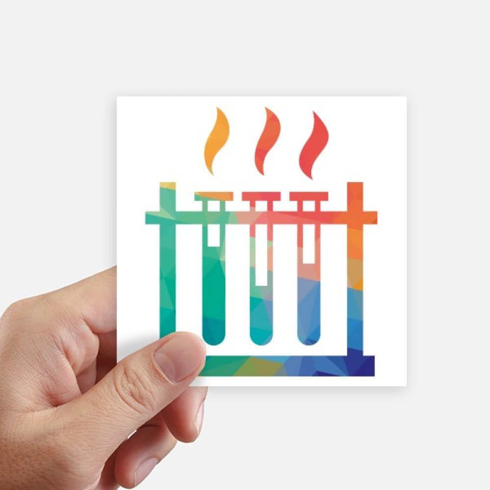 Tube chemistry autocollant carré 10cm DIYthinker stickers pour déco de valise et moto x8