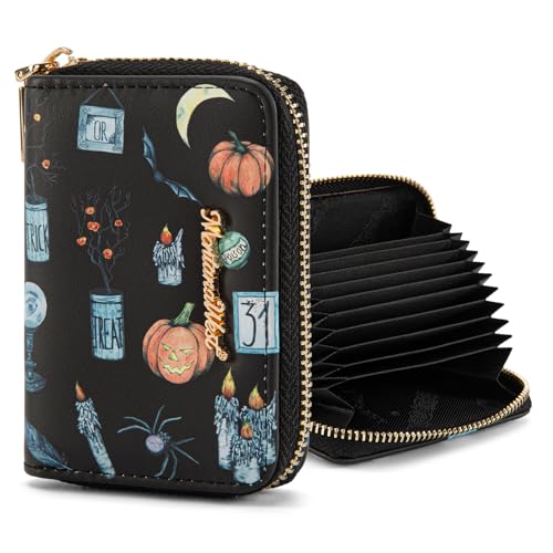 Image of Montana West Credit Card Holder Small RFID Card Wallet for Women Little Card Organizer Pocket Wallet with Zipper
