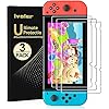 [3 Pack] Screen Protector Tempered Glass for Nintendo Switch, iVoler Transparent HD Clear Anti-Scratch Screen Protector Compatible Nintendo Switch