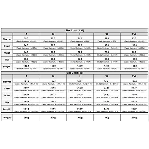 Macacão feminino sexy de manga comprida com zíper GEMEIQ, Azul, XL