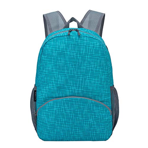 Shop-Anpassung 20L Oxford Faltbare Rucksack 14inch Laptop Rucksack Ultralight Raincoat Schultasche Outdoor Tenting Travel (Color : Green)