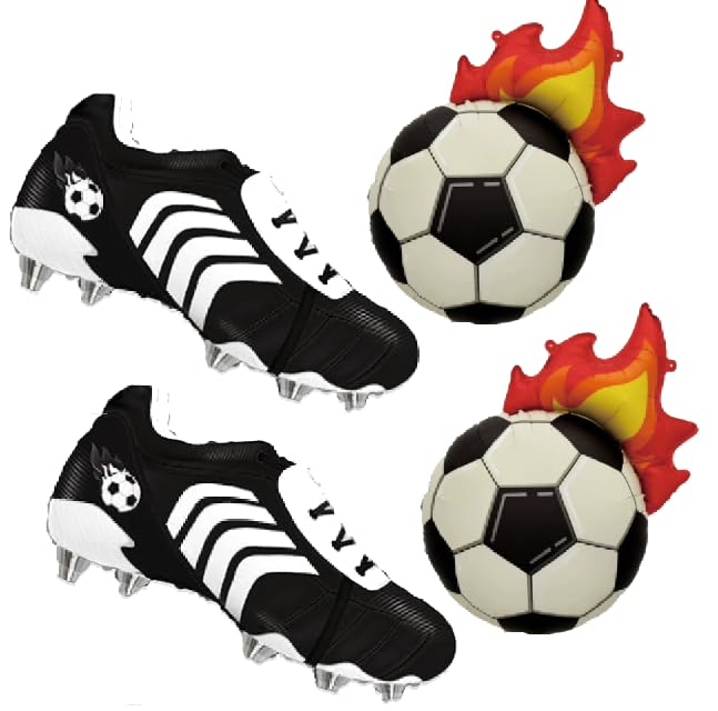 Ballons de football et crampons pour animer une fête d'équipe