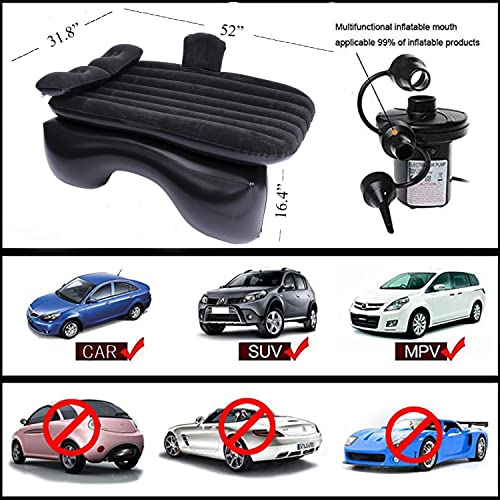 Onirii Inflatable Car Air Mattress Back Seat Bed Car Camping Air Mattress Blow Up Bed,Portable Car Travel Mattress,Car Sleeping Mattress Bed for Car Universal SUV - Image 3