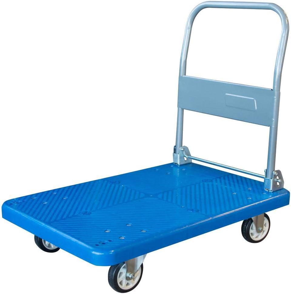 Other Fiber Standard Platform Trolley 300 kg Load Blue