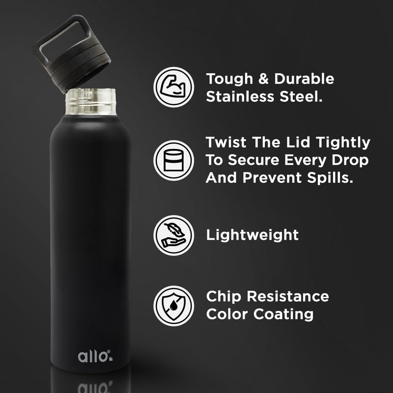 Image of Allo Steel Water Bottles Stainless Steel Water Bottle For Adults, Kids Water Bottles For School, Office, Sports, Gym