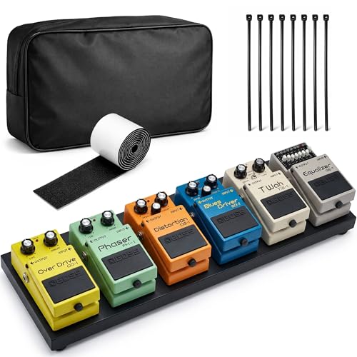 Guitar Pedal Board Aluminum Alloy: Portable Pedal Board 38 x 14.5cm