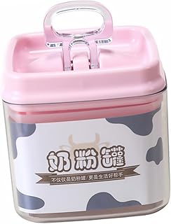 Totority 1Pc Caixa De Leite Em Pó Recipiente Dispensador De Alimentos Para Recipientes De Alimentos Para Alimentos Recipientes De Alimentos Rosa Recipiente De Leite Em Pó Dispensador De