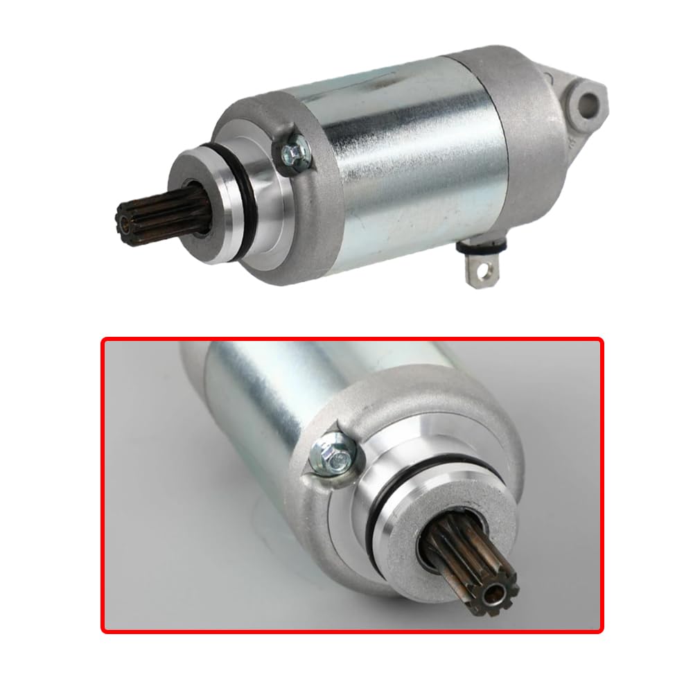 Riloer Ersatz für Elektro-Startermotor, Metall, Motorrad-Ersatz-Motoren, Auto-Starter-Motor-Teile, kompatibel mit Yamaha WR250F YZ250F YZ250FX, 2GB-81890-00 2GB-81890-01