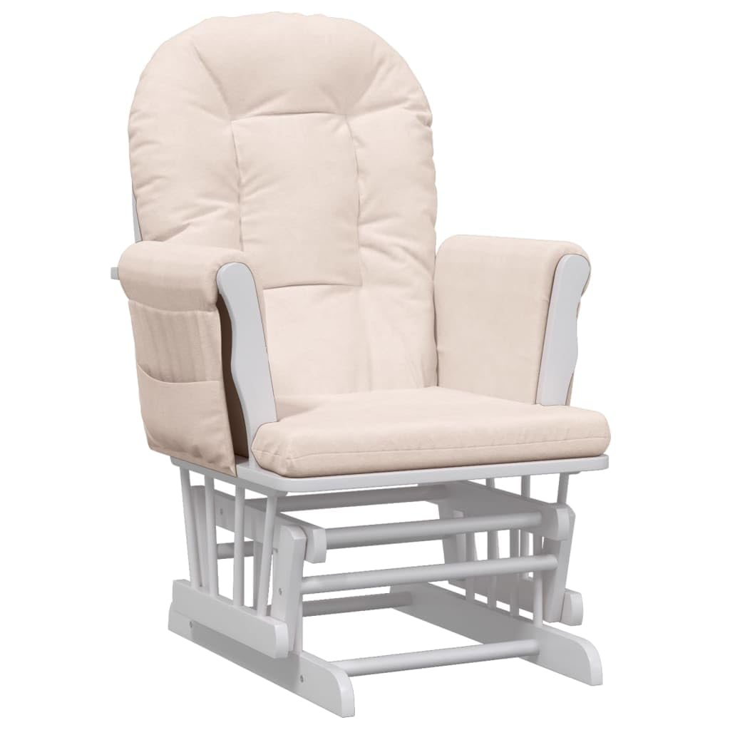 Sillón de Lactancia con Taburete Tela Rosa