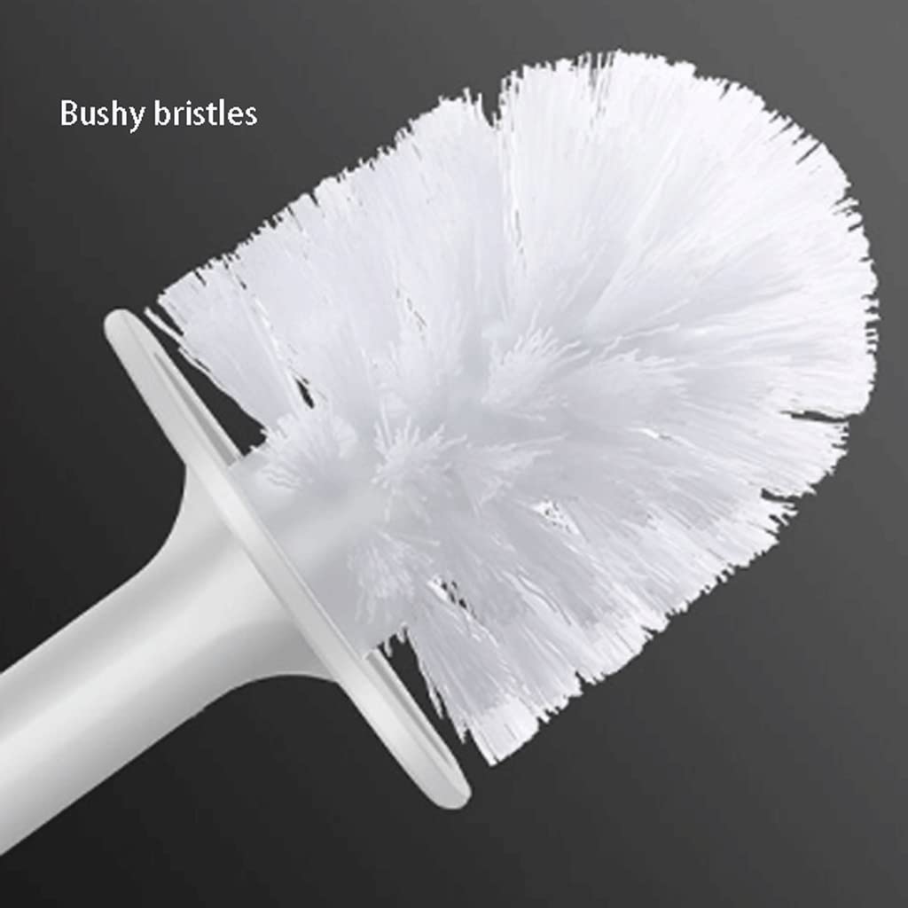 Spazzola for Toilette in Nylon con Scatola di immagazzinaggio, Spazzola for Ciotola del Water Facile da installare, Supporto for la Spazzola WC Set Facile da Pulire Gli Angoli