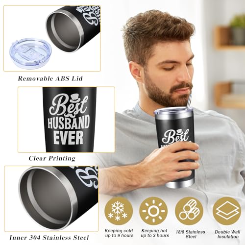 Rtteri Birthday Gifts Baskets Box for Men Fathers Dad Presents Thank You Gift Set for Grandpa Husband with 20 OZ Tumbler Lava Bracelet Wallet Multitool(Husband) Rtteri Birthday Gifts Baskets Box for Men Fathers Dad Presents Thank You Gift Set for Grandpa Husband with 20 OZ Tumbler Lava Bracelet Wallet Multitool(Husband)