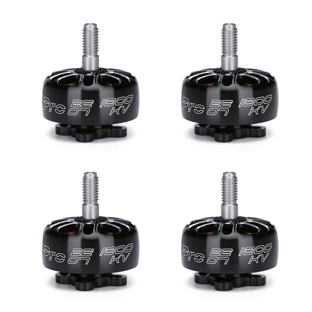 4pcs -E Pro 2207 1800 KV Bürstenloser Motor 3-6S Lipo 4 mm Wellendurchmesser für 5-6-Propeller RC FPV Freestyle Drohnen