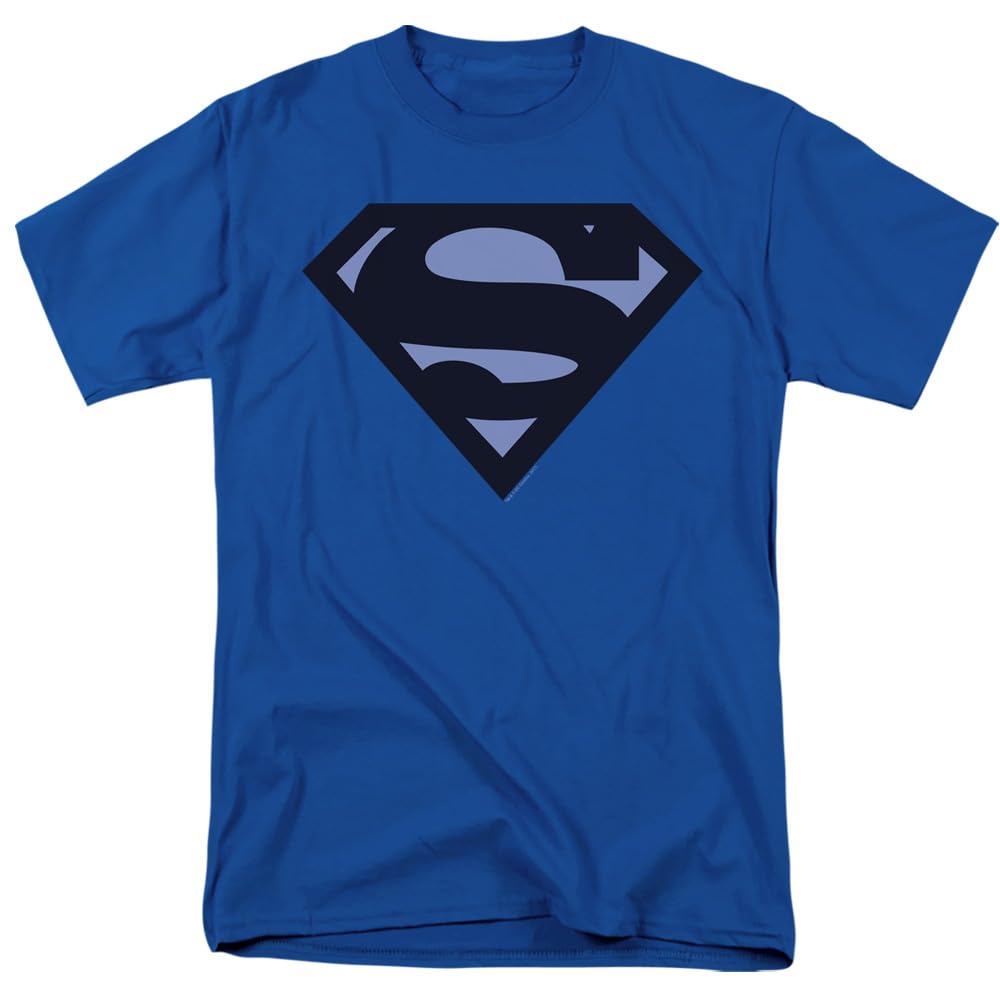 Popfunk Classic Superman Blue Shield Unisex Adult T Shirt