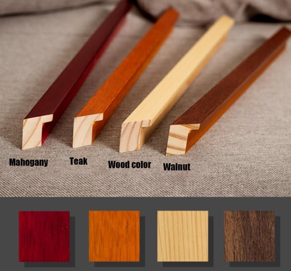 Duża ramka wyświetlacza medalu, Ramka na medal z litego drewna Wielokolorowa ramka 4 medale 3D(Teak Color)