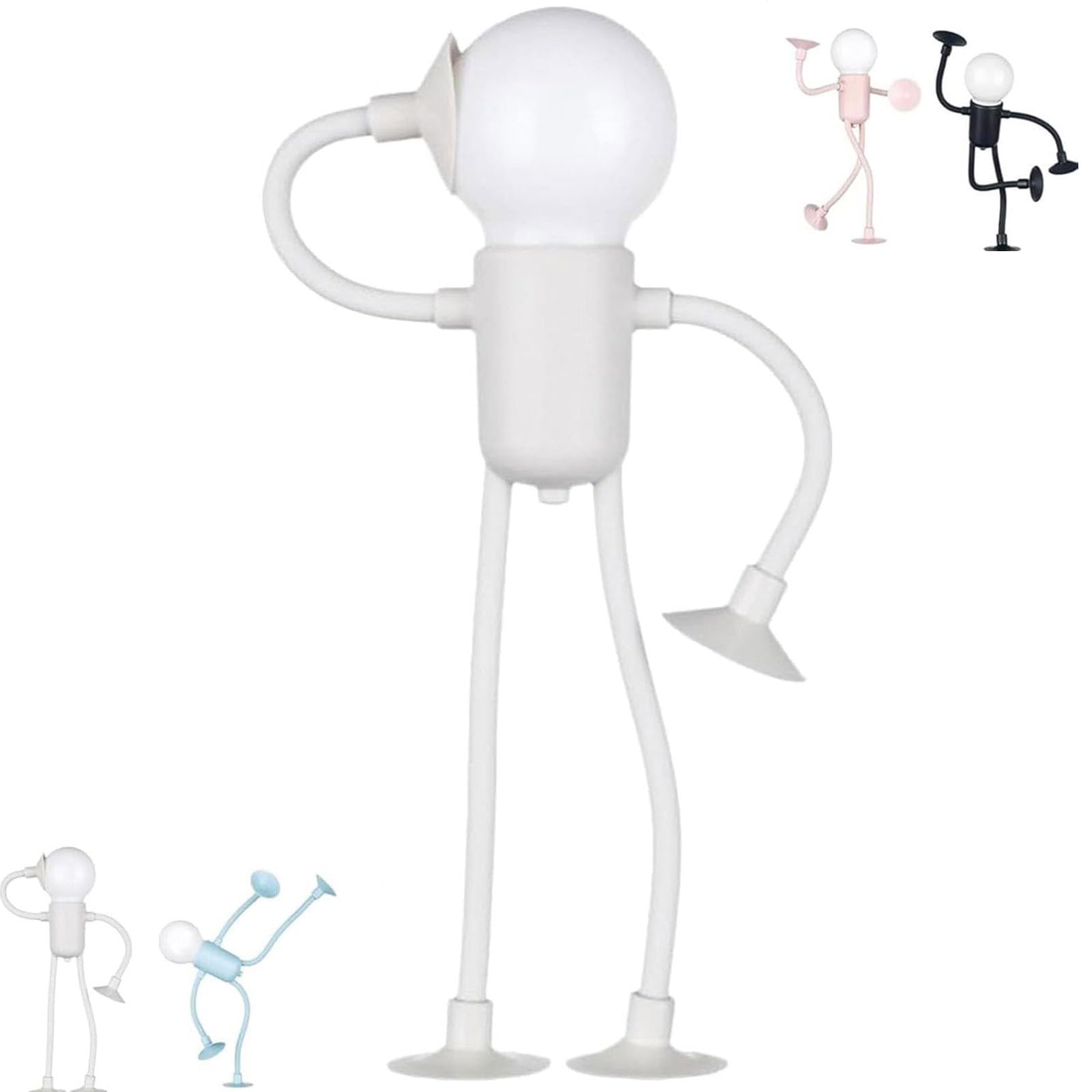 Luce Notturna Sportiva Pieghevole Con Ventosa – Lampada Da Tavolo Flessibile Per Camera, Bagno E Cucina (Colore A Scelta)