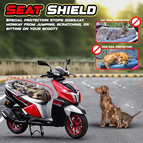 Image of Scooty Dog Protection Seat Cover for Suzuki Avenis - Protect Seat from Animals Sleeping, Climbing & Scratching, Canvas Inside Cotton Layer with Triple Stitched Bottom Elastic