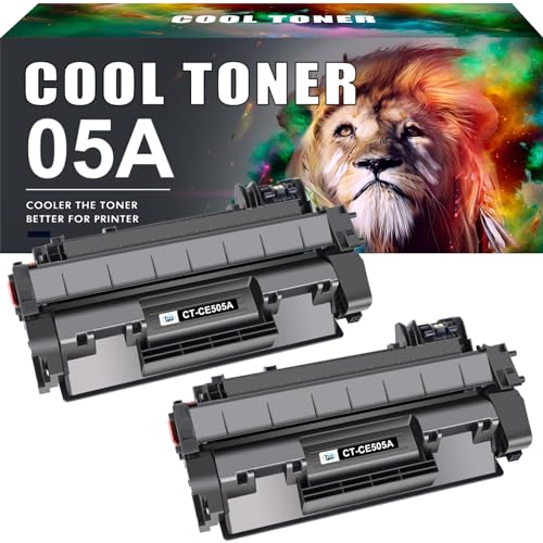 Cool Toner 2 cartucce toner di ricambio per HP 05A CE505A 05X CE505X LaserJet P2030 P2035 P2035N P2050 P2055 P2055D P2055DN P2055X Nero