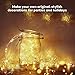 24 Pack Fairy Lights Battery Operated [3 Modes] 7ft 20 LED Mini Twinkle String Lights Waterproof Silver Wire Firefly Starry Lights for Wedding Party Mason Jars Christmas Decorations, Warm White