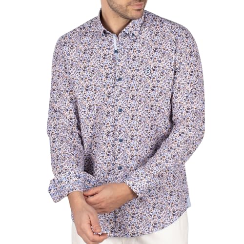 Chemise Liberty Flower Wave Shilton anti-plis coton léger